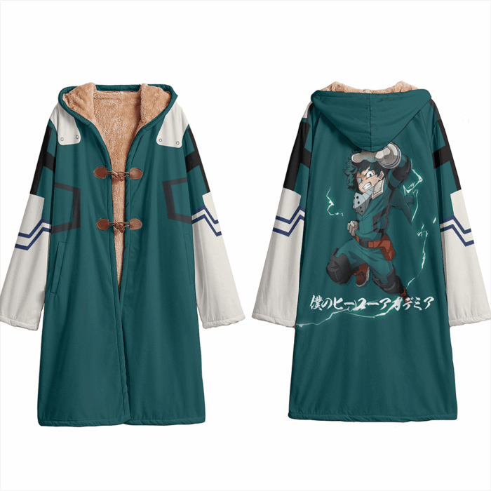 AF002 Anime hooded Cloak Midoriya Izuku Trench Coat / Robe Cosplay Costumes Cultural streetwear
