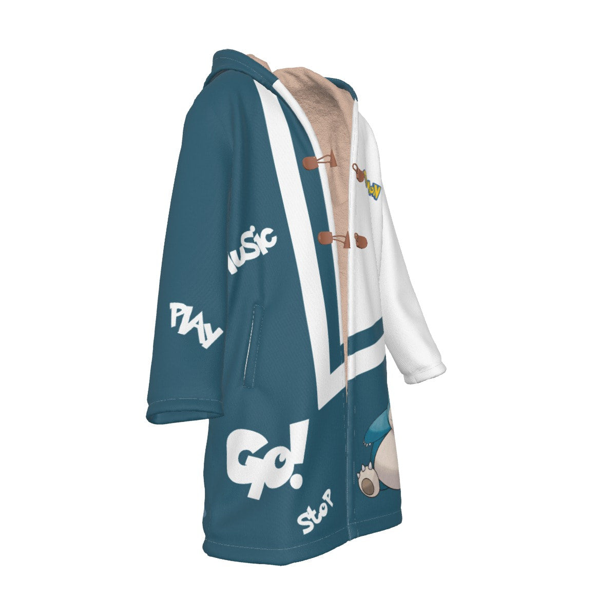 DA003 Anime Snorlax Cloak Trench Coat / Robe Cosplay Costumes Cultural streetwear - Image 4