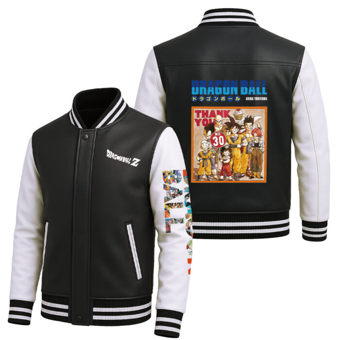 Japanese Anime Flight Jacket Goku Family Portrait Retro Style Unique Manga Design
