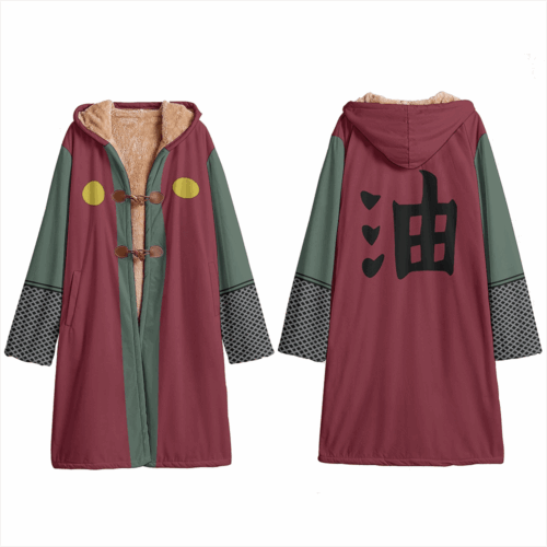 AB006 Trench Coat Naruto Jiraiya Toad Sage Hooded Cloak