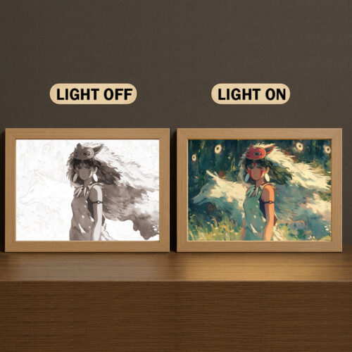 ED001 Light Painting Princess Mononoke San 3 Color Scenic Design