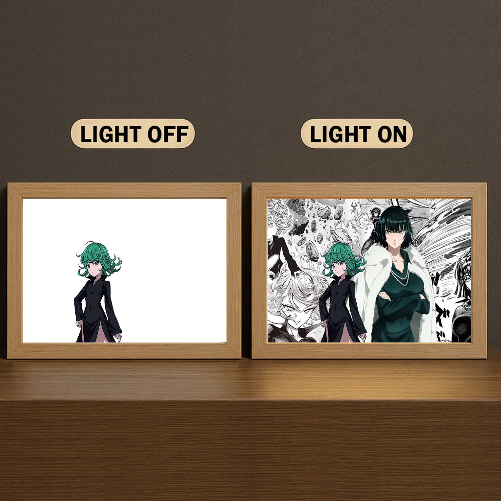 AH002 Light Painting 3 Color Featuring One Punch M4n T4tsumaki Psychic Hero Scene