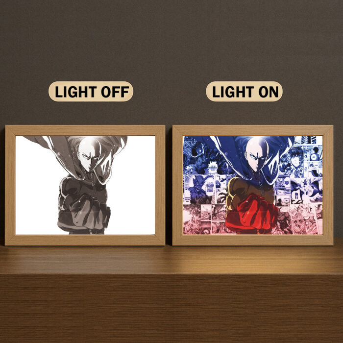 AH003 Light Painting 3 Color Featuring One Punch M4n Sait4ma Hero Punch Scene