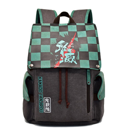 AD002 Backpack Featuring Tanj1ro Checkered Blade Emblem Design