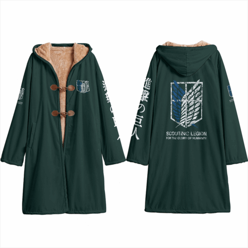 AE001 Trench Coat Attack on Titan Survey Corps Wings of Freedom Hooded Cloak