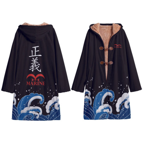 AA003 Trench Coat One Piece Marines Hooded Cloak