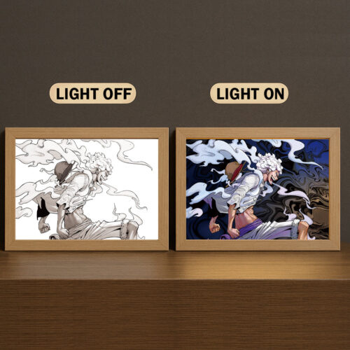 AA005 Light Painting One Piece Luffy Gear 5 3 Color Transformation Design