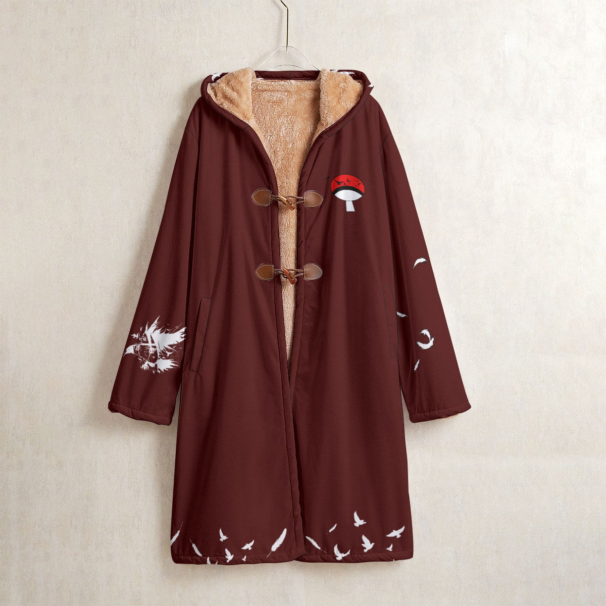 AB011 Anime hooded Cloak Uchiha Itachi Trench Coat / Robe Cosplay Costumes Cultural streetwear - Image 2
