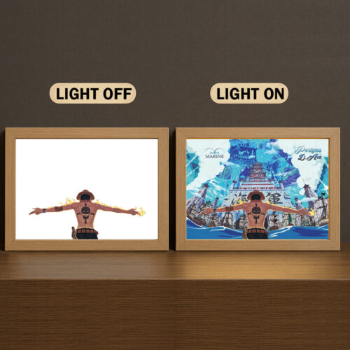 AA004 Light Painting One Piece Portgas D. Ace 3 Color Marineford Design