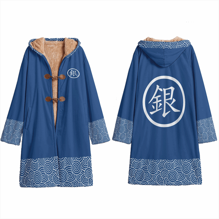 BL001 Anime ぎんたま Gintama Cloak Trench Coat / Robe Cosplay Costumes Cultural streetwear