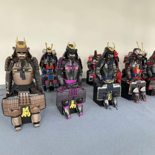 Limited handmade Wearable Samurai Armor with Demon Mask and Horns