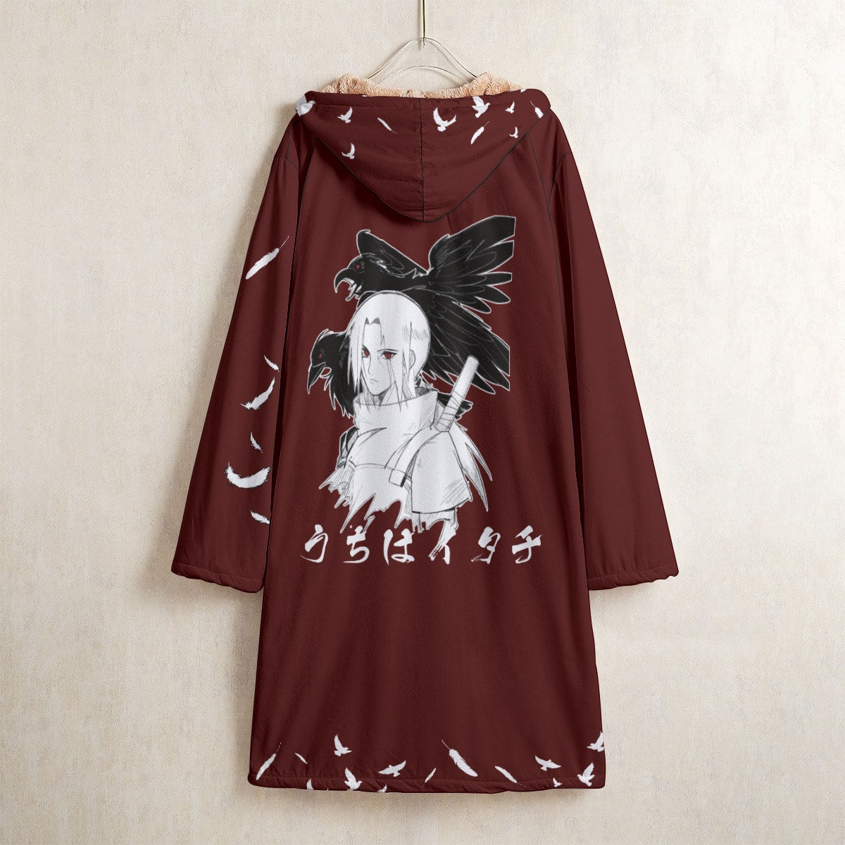 AB011 Anime hooded Cloak Uchiha Itachi Trench Coat / Robe Cosplay Costumes Cultural streetwear - Image 3