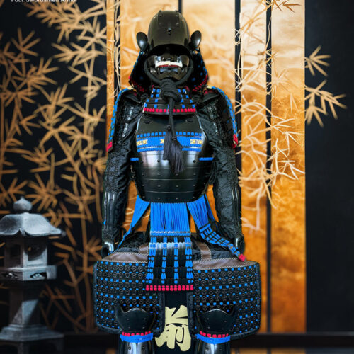 Limited Handmade Blue & Black Armor Ã-yoroi Demon Maedate