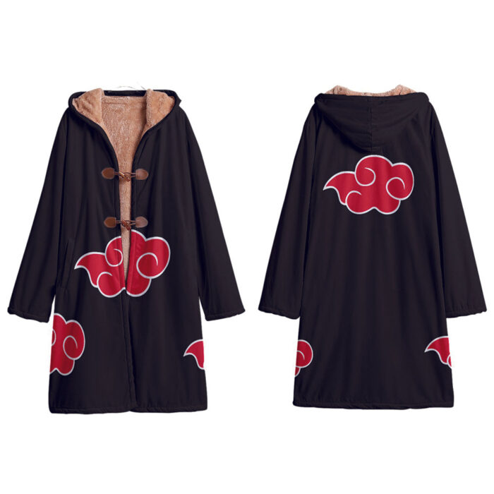 AB001 Anime hooded Cloak Akatsuki Trench Coat / Robe Cosplay Costumes Cultural streetwear