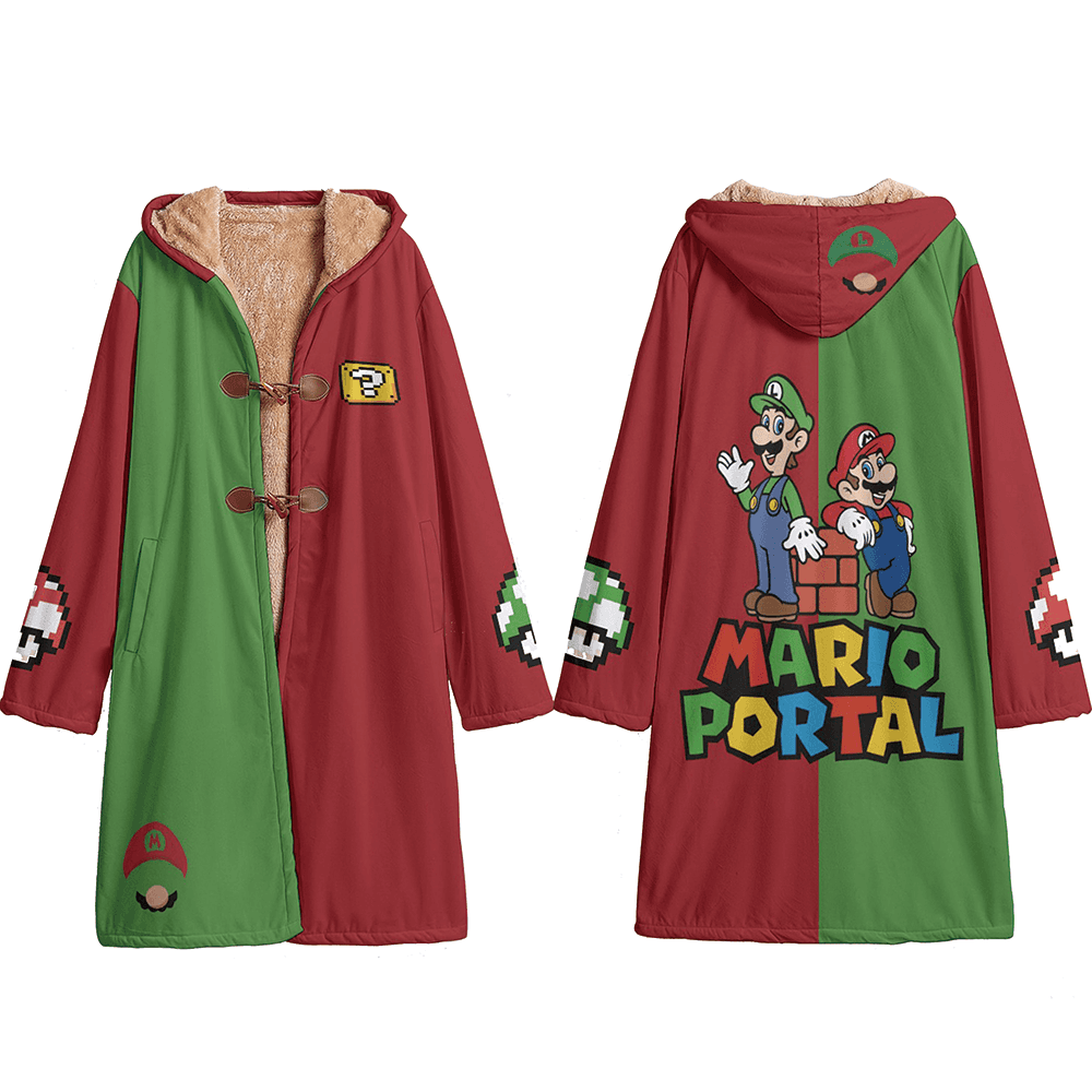 FC001 Anime Mario Cloak Trench Coat / Robe Cosplay Costumes Cultural streetwear