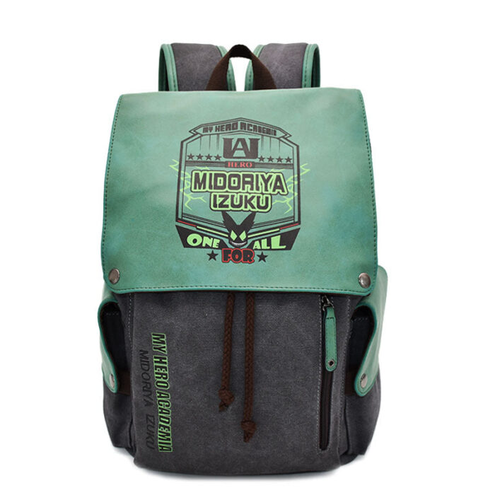 AF001 Backpack Featuring Midoriy4 Izuku Hero Emblem Design