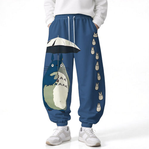 EF001 Pants My Neighbor Totoro Loose Wide Leg Drawstring Elastic Waist