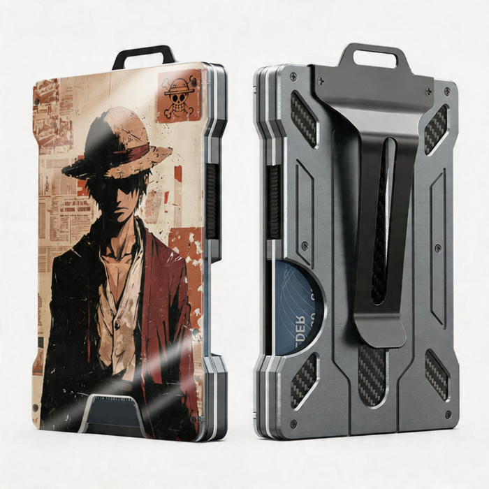 AA Metal Wallet Featuring OneP1ece Style Pirate Design