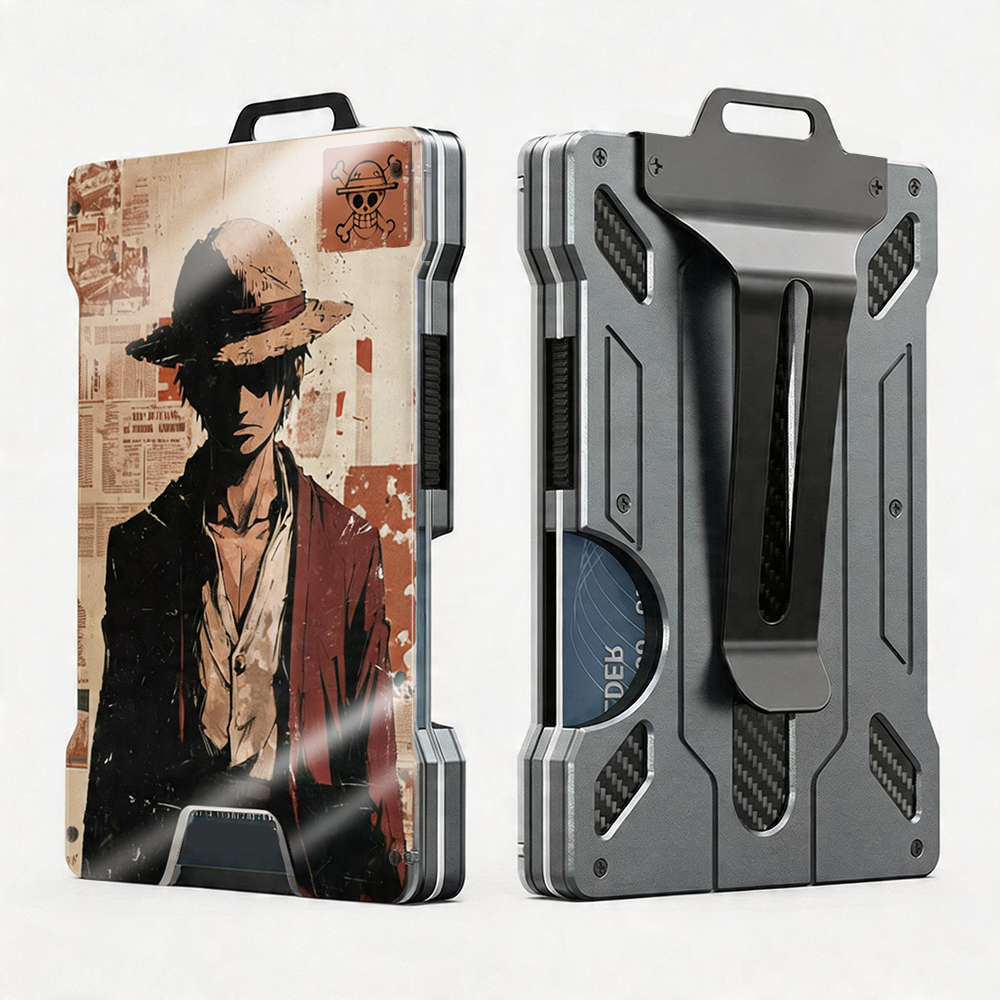 AA Metal Wallet Featuring OneP1ece Style Pirate Design
