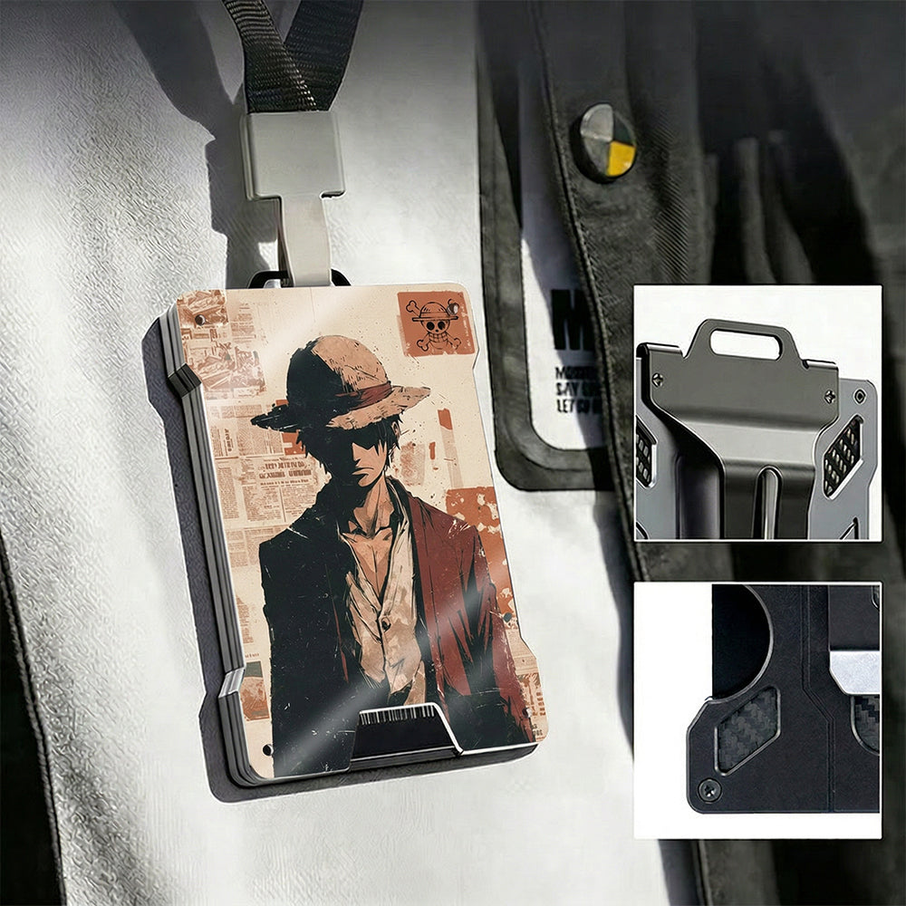 AA Metal Wallet Featuring OneP1ece Style Pirate Design - Image 2