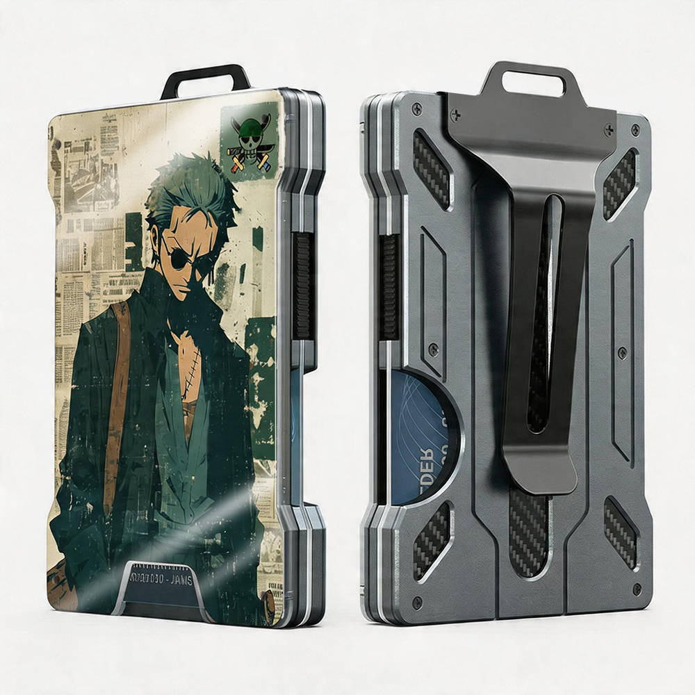 AA Metal Wallet Featuring OneP1ece Style Pirate Design - Image 3