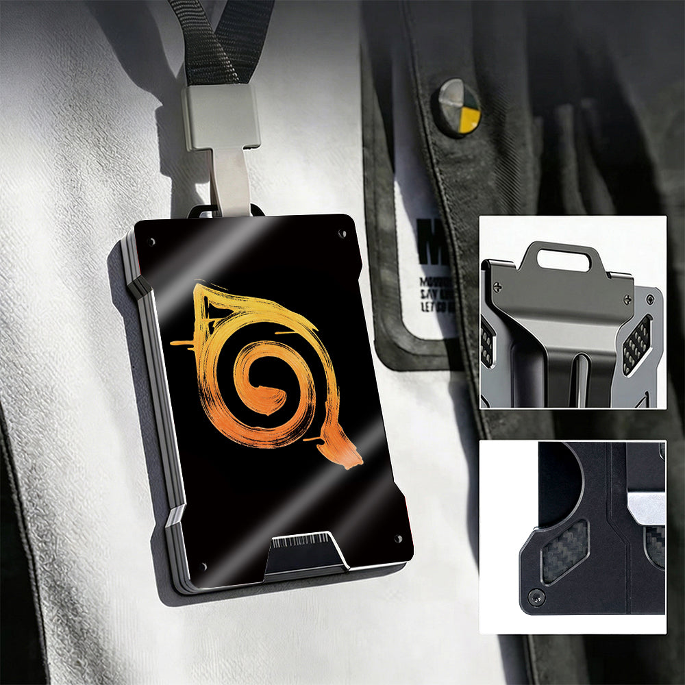 AB Metal Wallet Featuring Narut0 Ninja Character And Akatsuki Symbol Style Design - Image 22