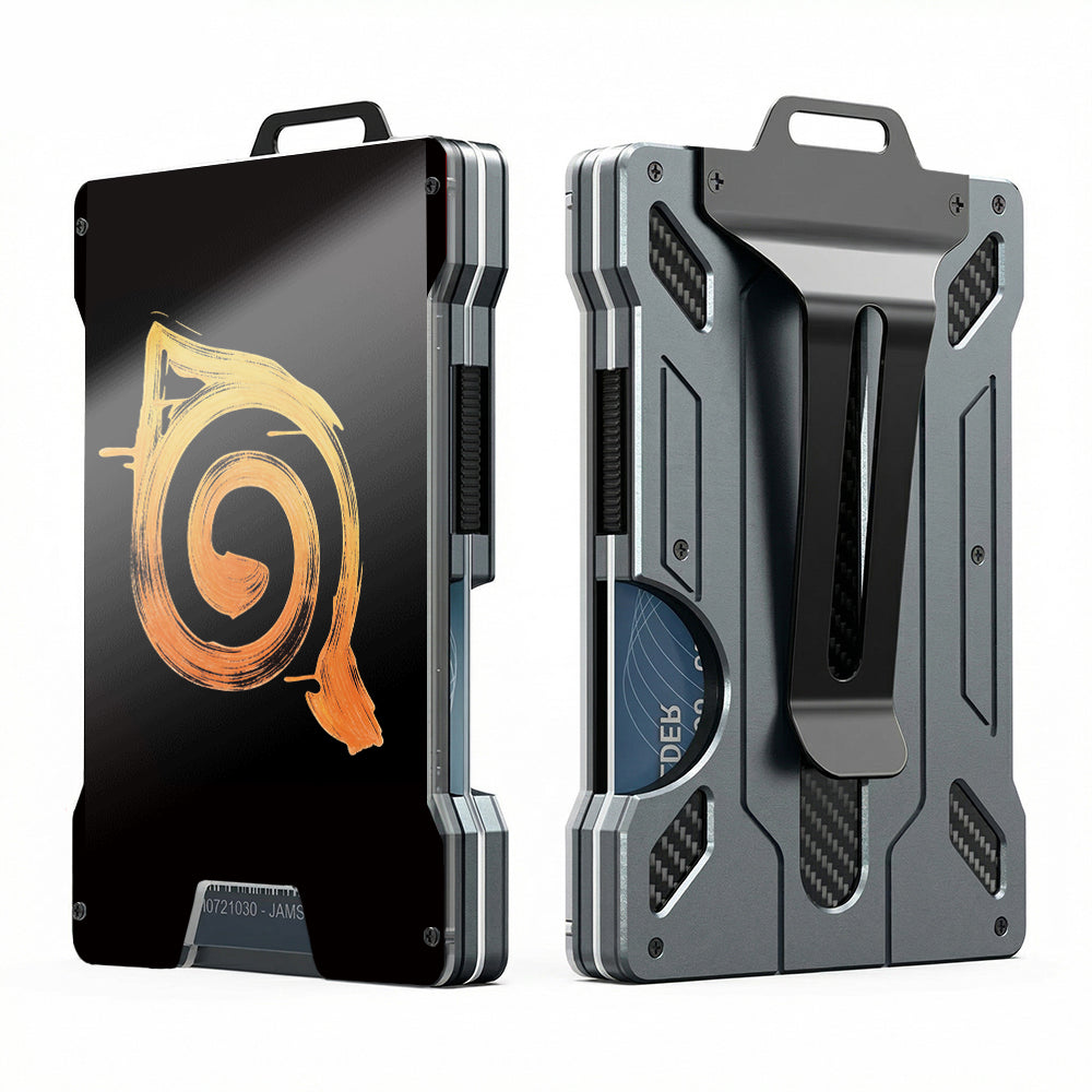 AB Metal Wallet Featuring Narut0 Ninja Character And Akatsuki Symbol Style Design - Image 21