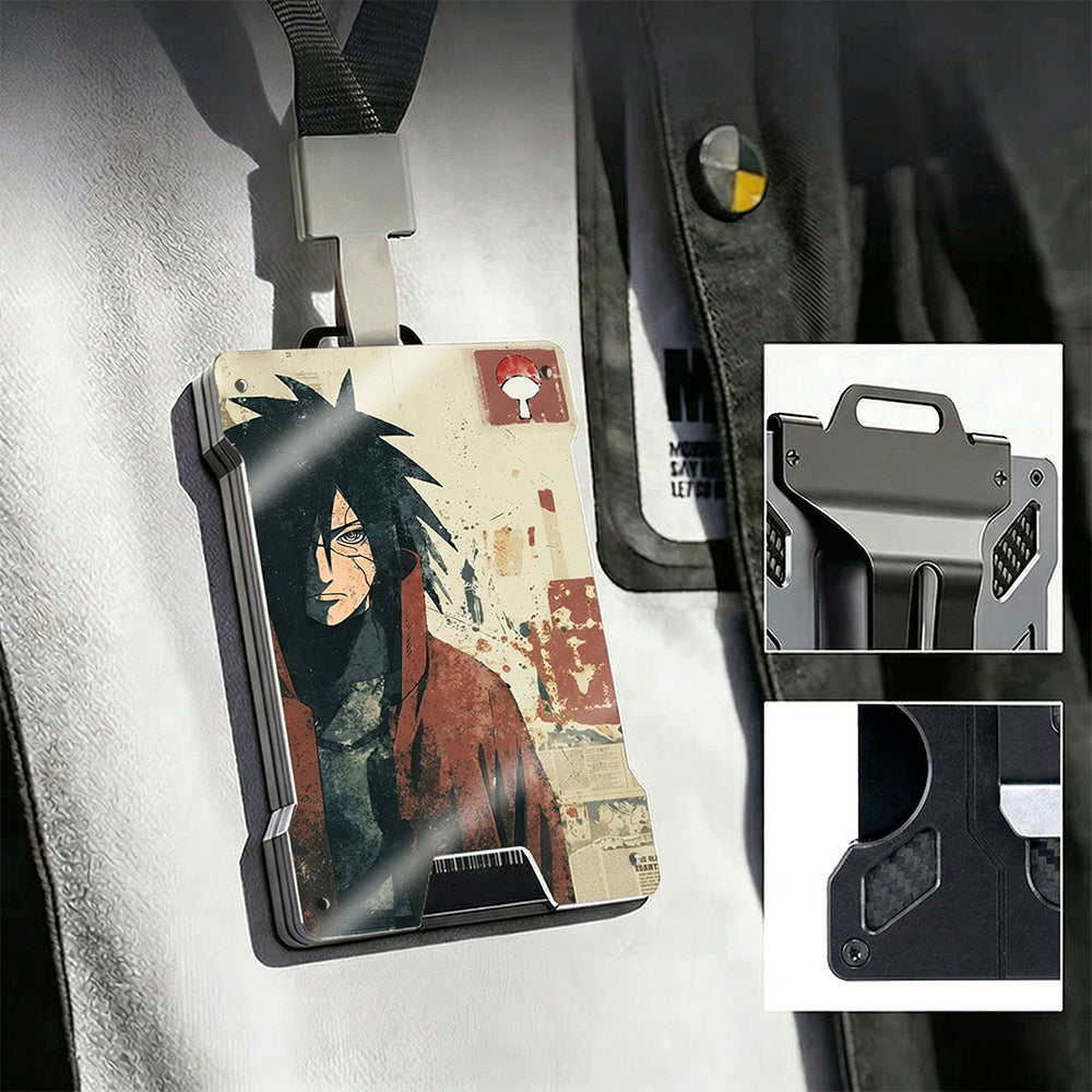 AB Metal Wallet Featuring Narut0 Ninja Character And Akatsuki Symbol Style Design - Image 12