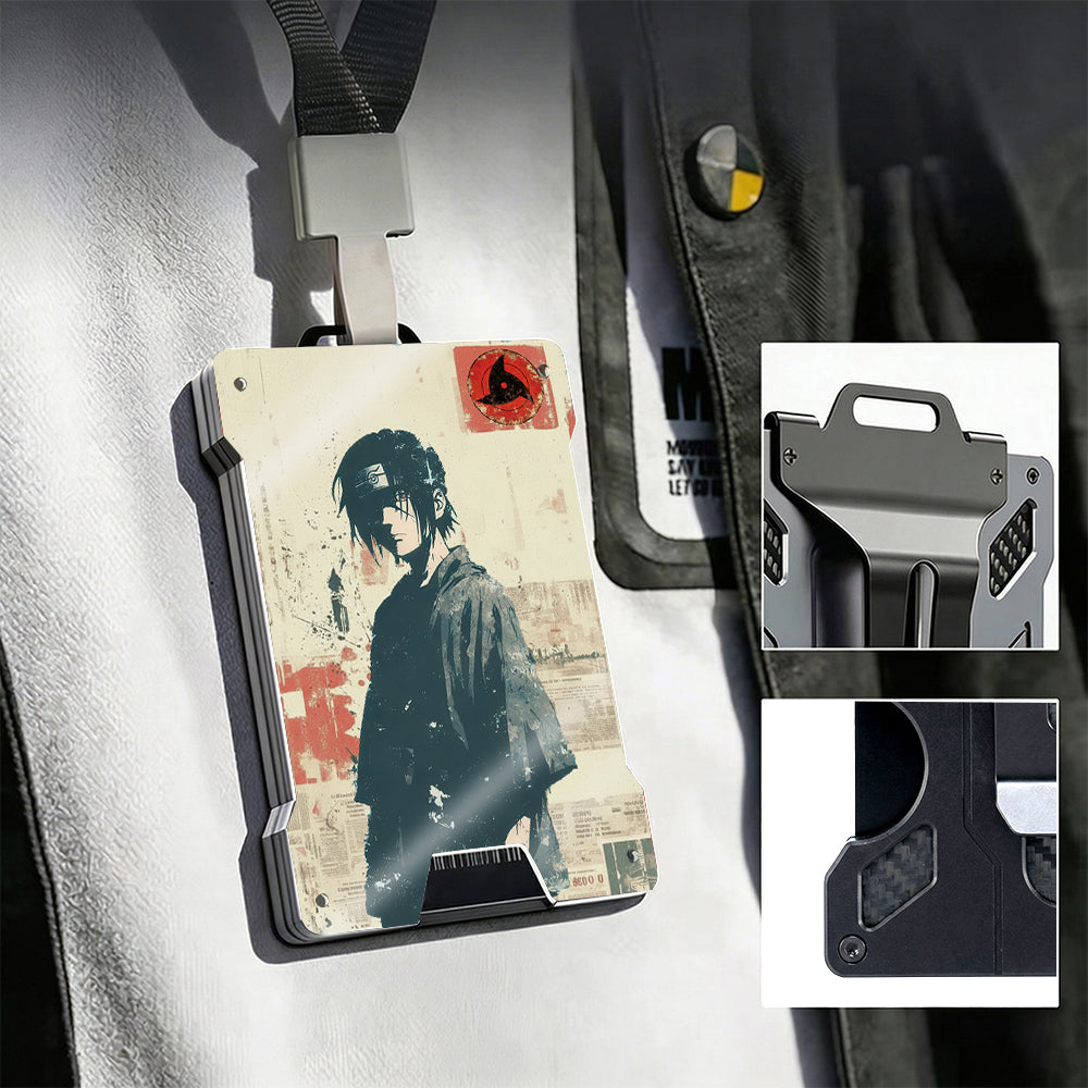 AB Metal Wallet Featuring Narut0 Ninja Character And Akatsuki Symbol Style Design - Image 6