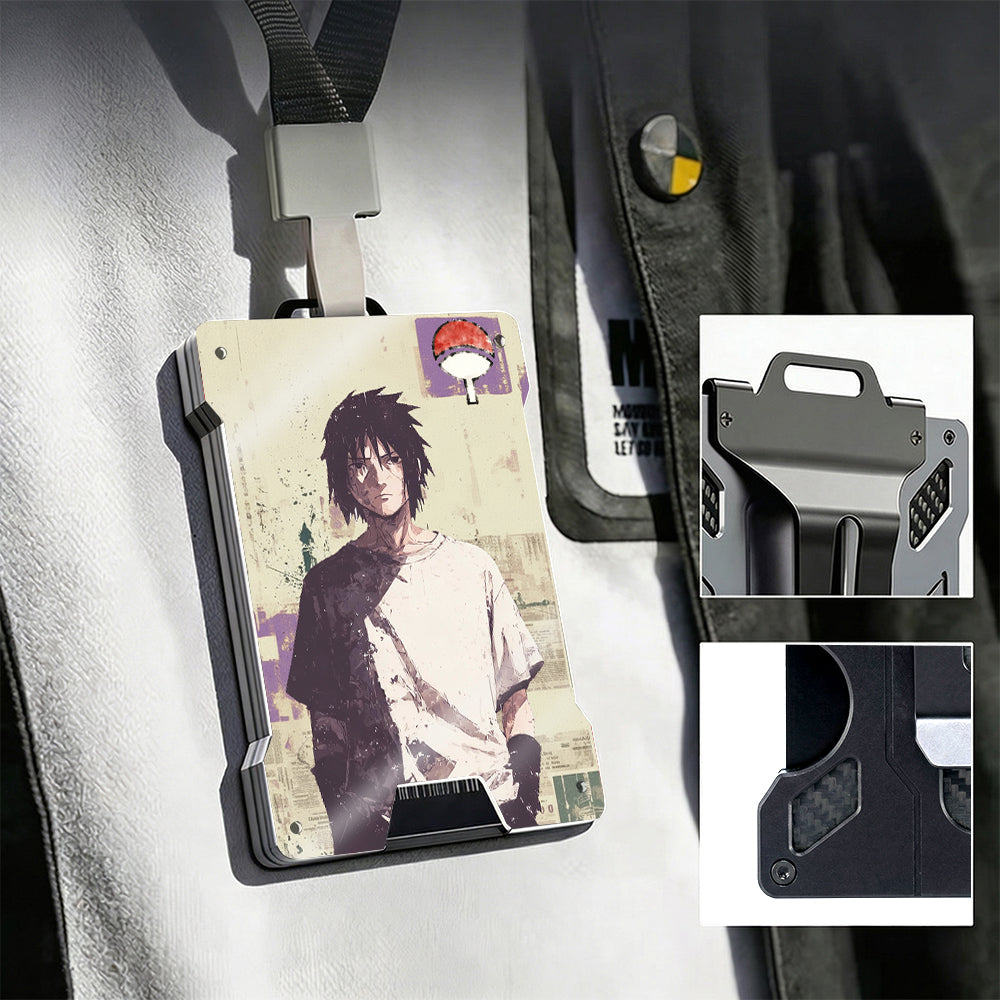 AB Metal Wallet Featuring Narut0 Ninja Character And Akatsuki Symbol Style Design - Image 8
