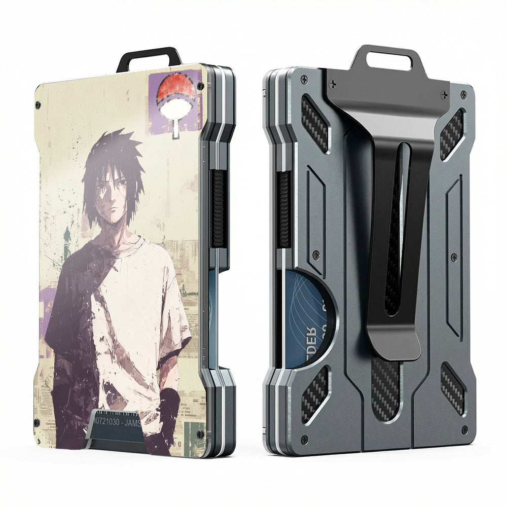 AB Metal Wallet Featuring Narut0 Ninja Character And Akatsuki Symbol Style Design - Image 7