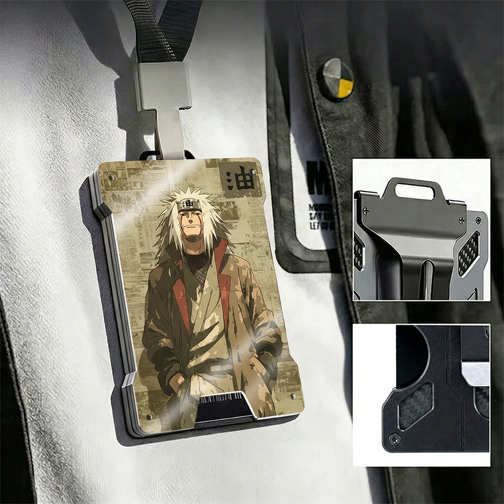 AB Metal Wallet Featuring Narut0 Ninja Character And Akatsuki Symbol Style Design - Image 4