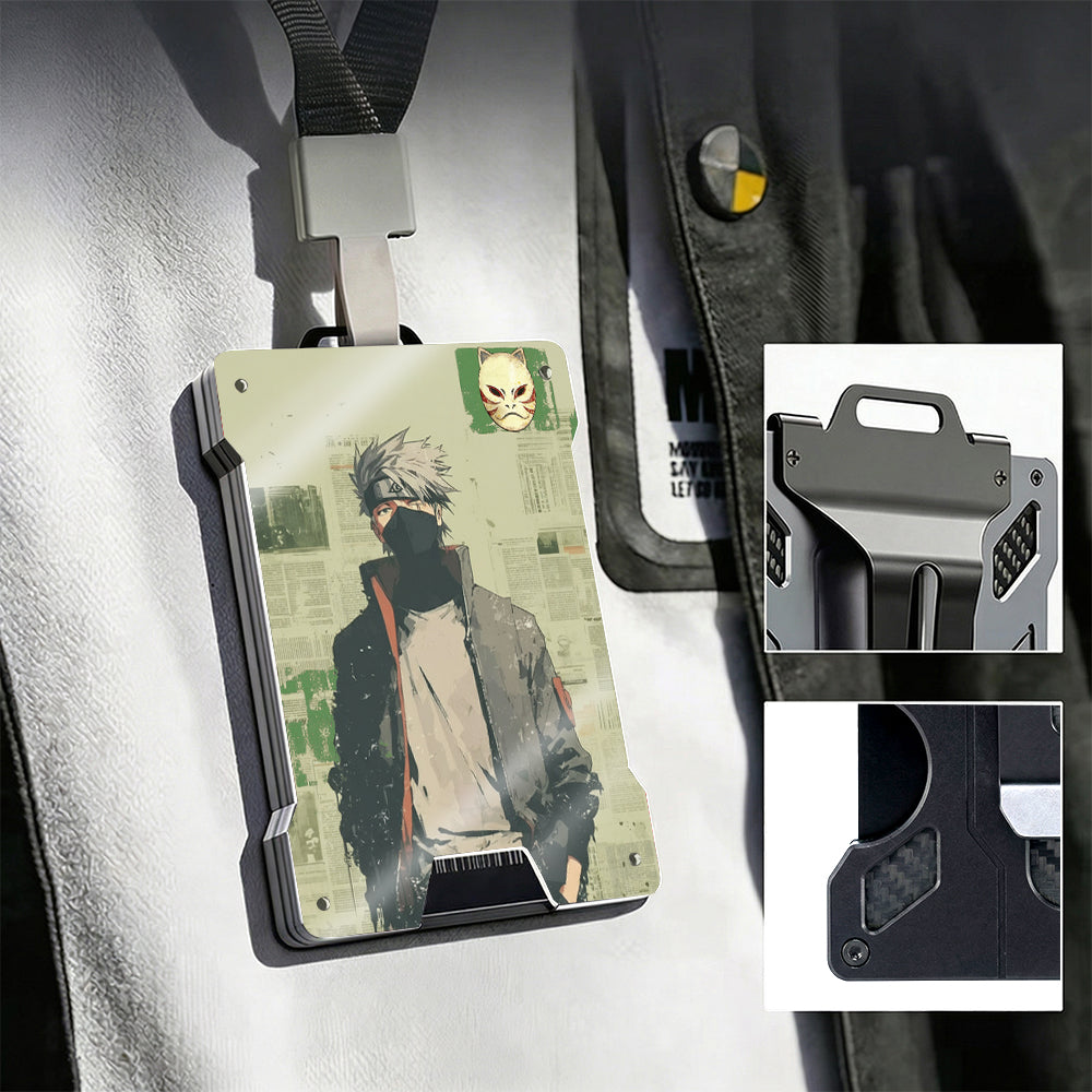 AB Metal Wallet Featuring Narut0 Ninja Character And Akatsuki Symbol Style Design - Image 10