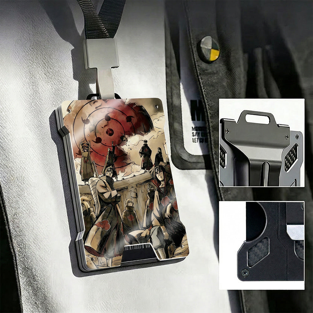AB Metal Wallet Featuring Narut0 Ninja Character And Akatsuki Symbol Style Design - Image 20