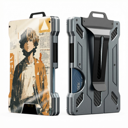 AD Metal Wallet Demon Slayer Design
