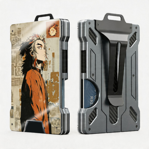 AD Metal Wallet Demon Slayer Design