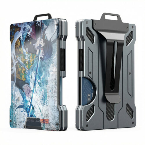 AD Metal Wallet Demon Slayer Design
