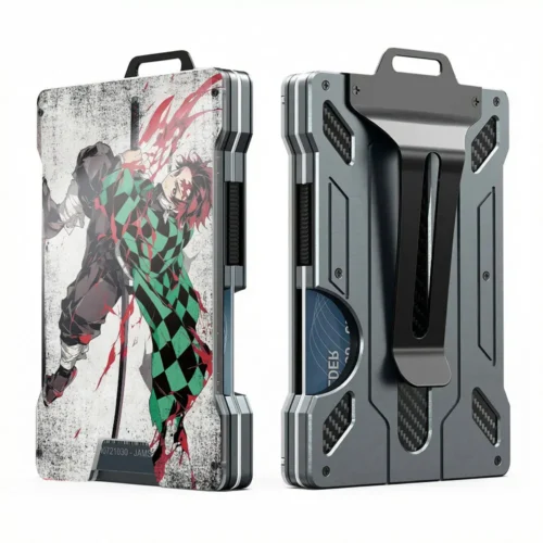 AD Metal Wallet Featuring DemonSl4yer Tanj1ro Zen1tsu Reng0ku Style Design