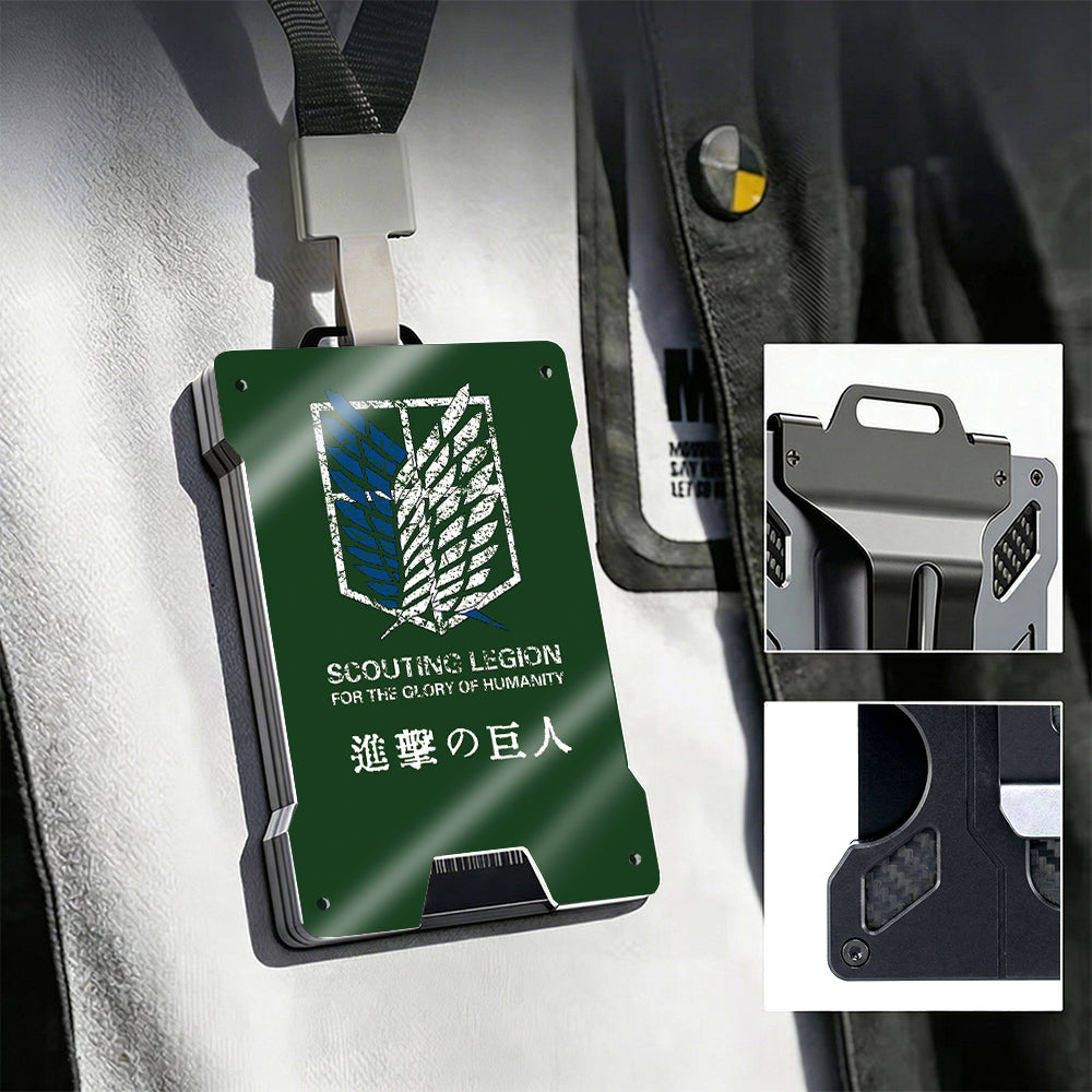 AE Metal wallet, designed in the style of a character corps commander - Image 4