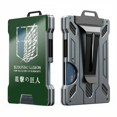 AE Metal Wallet Attack on Titan Design