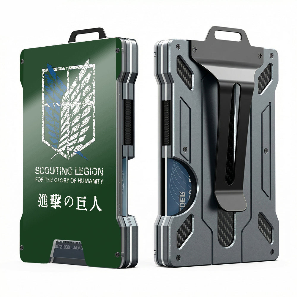 AE Metal wallet, designed in the style of a character corps commander - Image 3