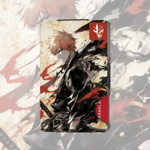 AG001 Metal Wallet Aluminum Featuring Bl3ach Ich1go Battle Style Illustration Design