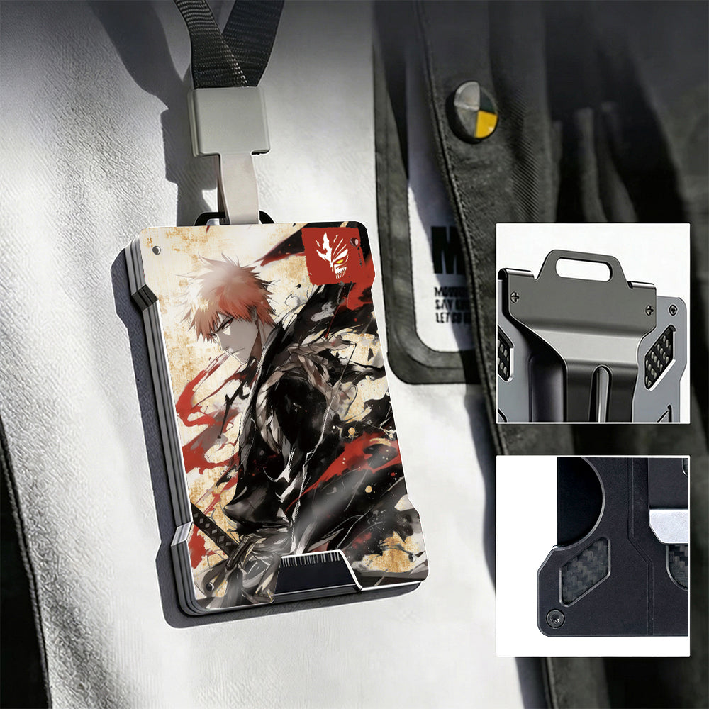 AG001 metal wallet, designed in the style of the character Ichigo Kurosaki - Image 2