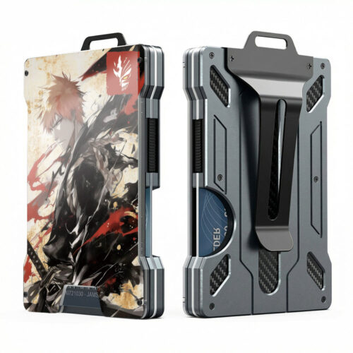 AG001 metal wallet, designed in the style of the character Ichigo Kurosaki