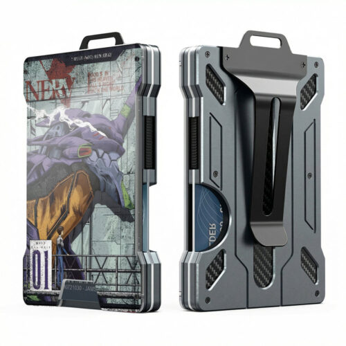 BA Metal Wallet Aluminum Featuring Ev4ngelion Unit 01 And R3i Ayanami Style Design