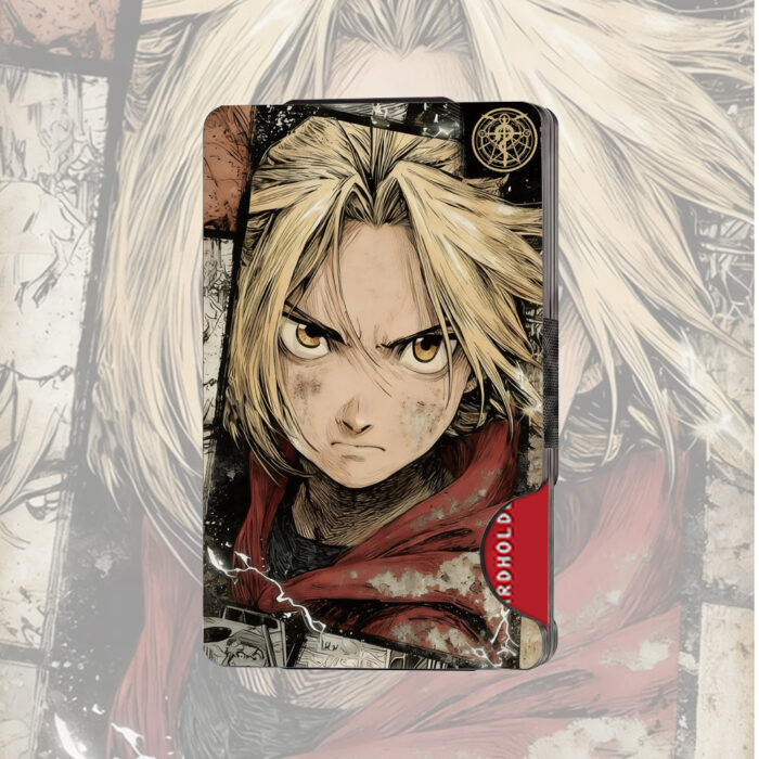 BB001 Metal Wallet Featuring FullmetalAlch3mist Edw4rd Elric Style Design