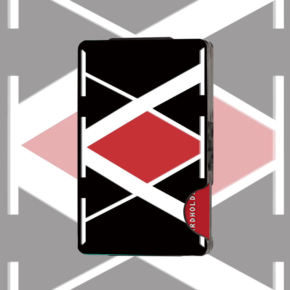 BF Metal Wallet Aluminum Featuring HxH Character Style Illustration Design