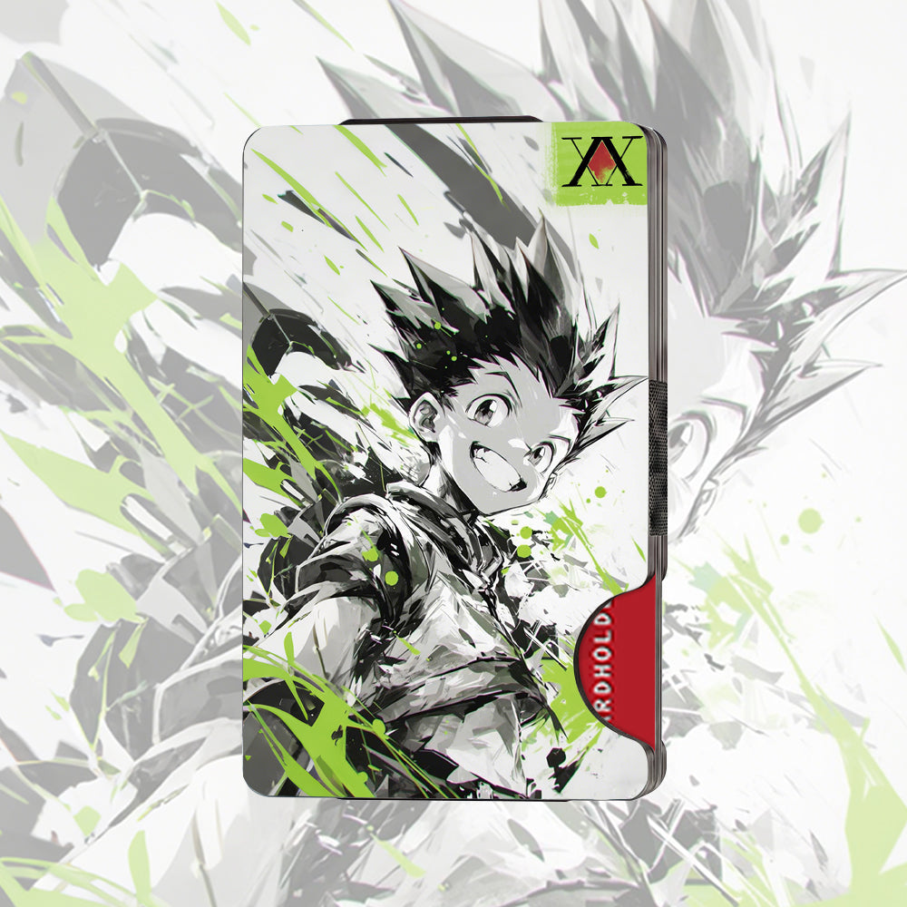BF Metal Wallet Aluminum Featuring HxH Character Style Illustration Design - Image 4