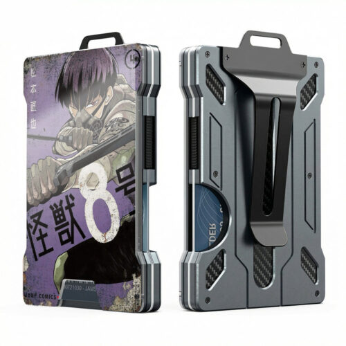 CB001 Metal Wallet Kaiju No. 8 Design