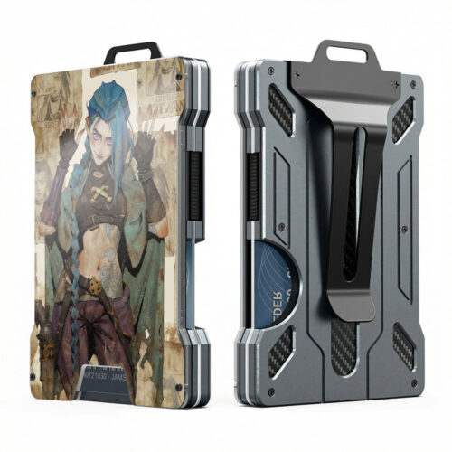 CG001 Metal Wallet League of Legends Jinx Design